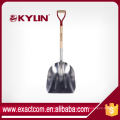 Wooden Handle Aluminum Alloy Square Snow Shovel Scoop